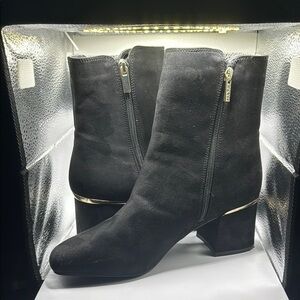 Alfani Black Ankle Boots with Sleek Design
